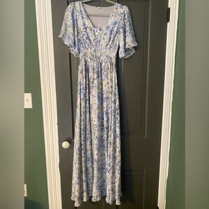 Baltic Born Verona Smocked Maxi Dress Size Small